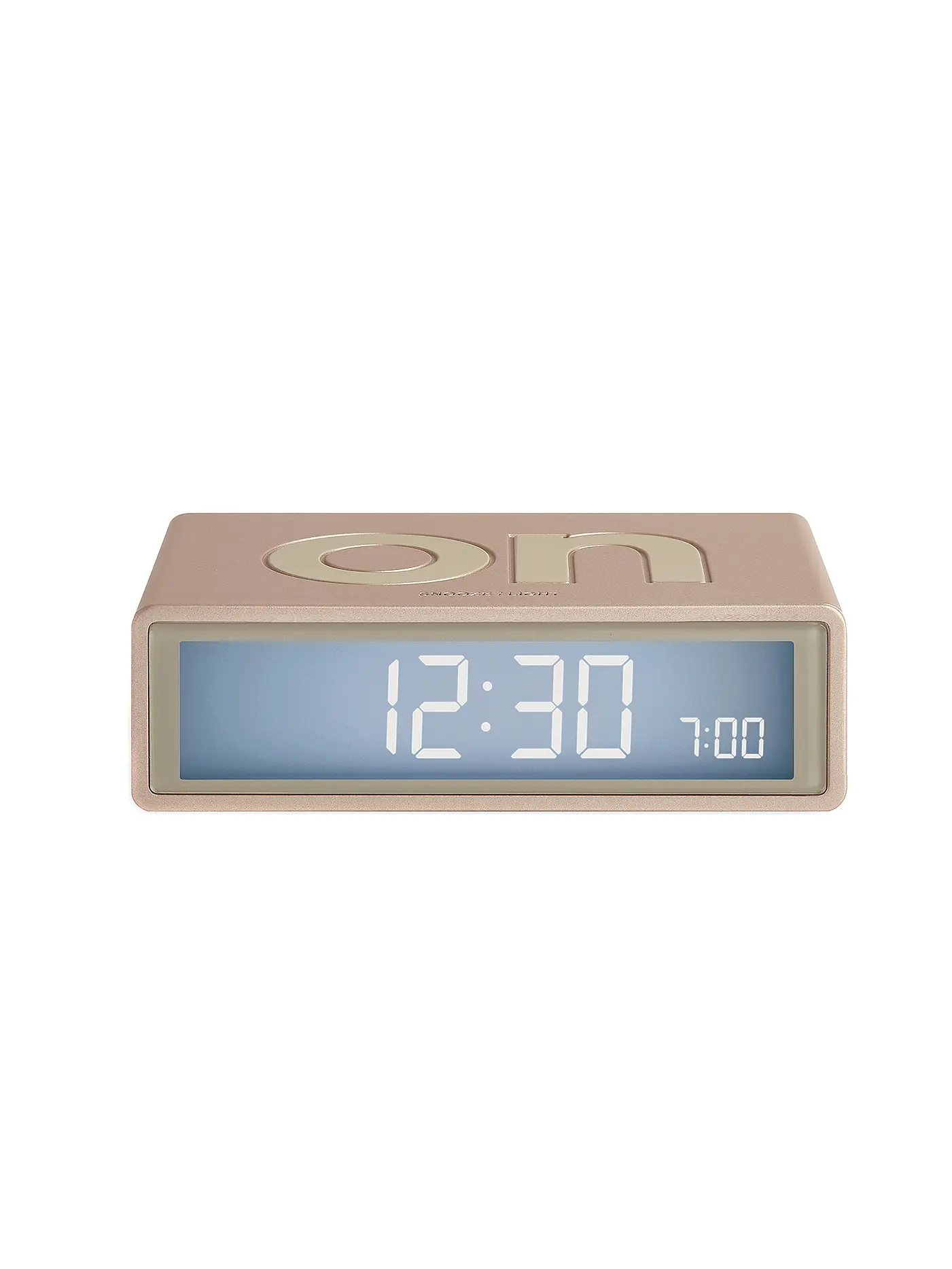 LEXON | Wecker FLIP+ 10x6,5cm Red | gold